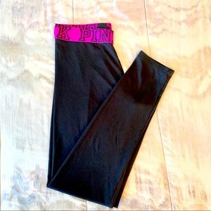 PINK Victoria’s Secret Yoga Black Leggings M